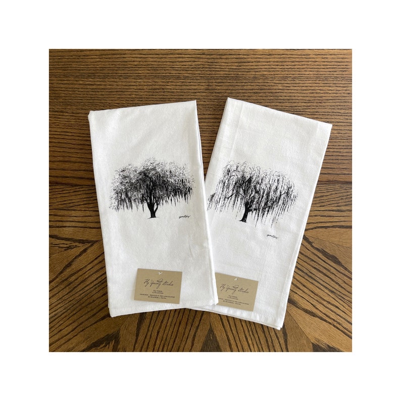 FlyYoungStudio Weeping Willow Tea Towel - Thumbnail 5