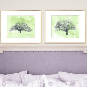 Ribault Club Oak Tree Pen and Ink Drawing Fine Art Print Watercolor Painting Small Art Unique Couple Wedding Gift Florida Decor image 5