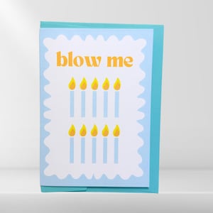 Carte d'anniversaire - Soufflez-moi