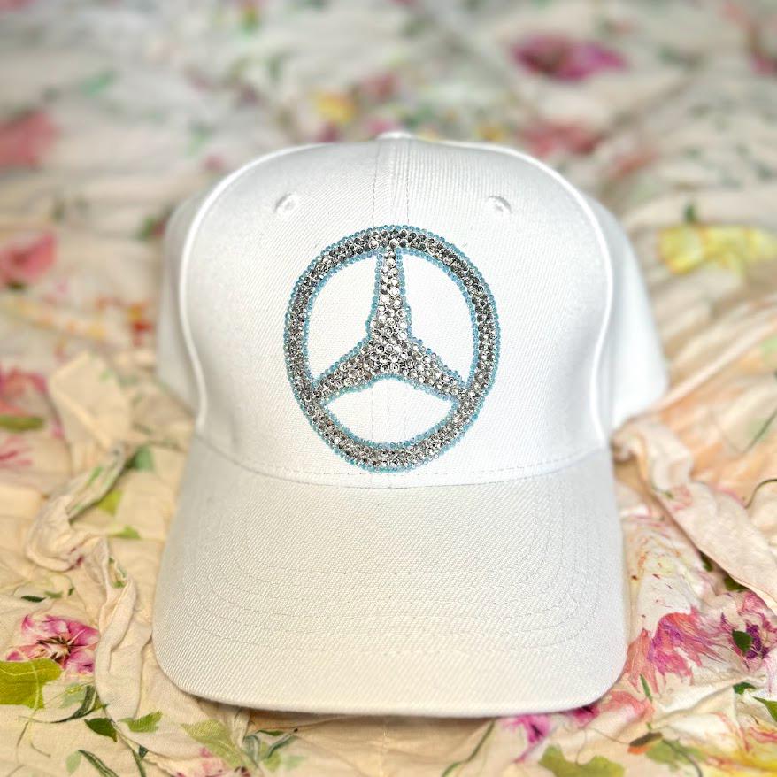 Mercedes Benz F1 Blinged-out Rhinestone White Hat Bedazzled and Sparkly Bedazzled Cowboy Hat for F1 | TikTok main image 2