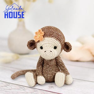 Cute Monkey Crochet Pattern PDF | Easy Amigurumi Monkey Toy DIY