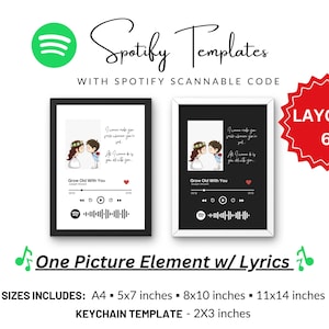 Spotify With Scannable Code Template EDITABLE in Canva | Music Photo ...