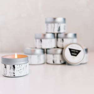 Travel Candle White Tea Ginger Soy Wax image 1