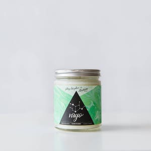 Virgo Cactus Sea Salt Astrology Series soy wax candle image 1