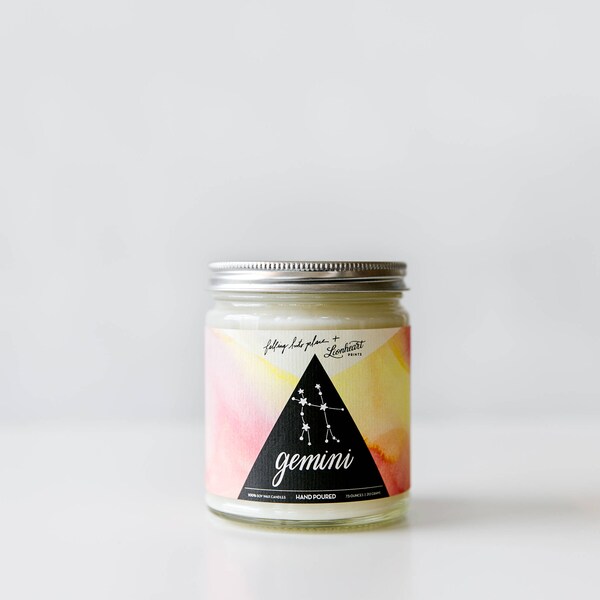 Gemini - Pink Lemonade - Astrology Series - soy wax candle