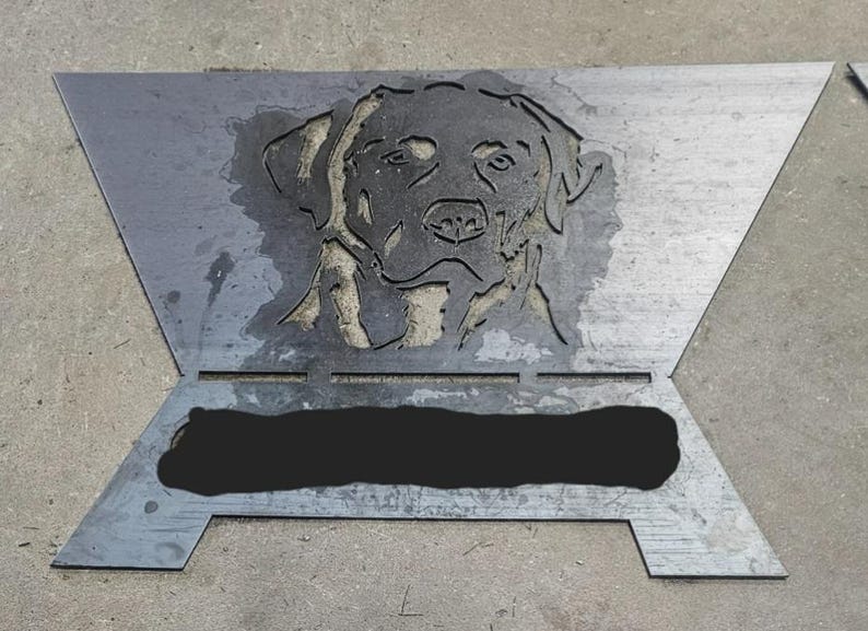 Lab Pit Mix Svg Labrador Retriever Dog Firepit SVG DXF CNC Plasma Laser Digital Files ...