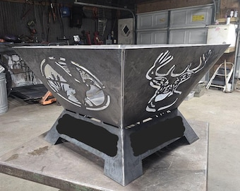 30 pouces foyer canard et cerf SVG DXF CNC Plasma Laser téléchargements numériques fichiers