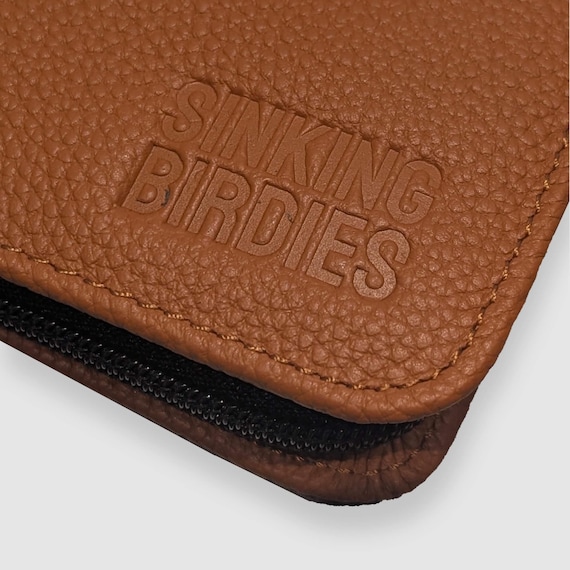 Leather Golf Glove Case Holder, Golf Bag Storage Wallet, Accessory