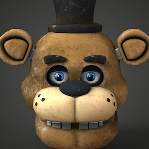 Freddy 1 Bär Kundenspezifischer voll tragbarer Kopf 3D Modell STL