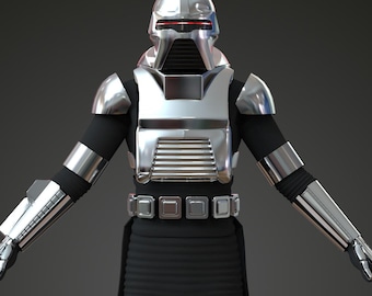 Armadura portátil de cuerpo completo precisa Cylon Centurion con casco, modelo 3D STL