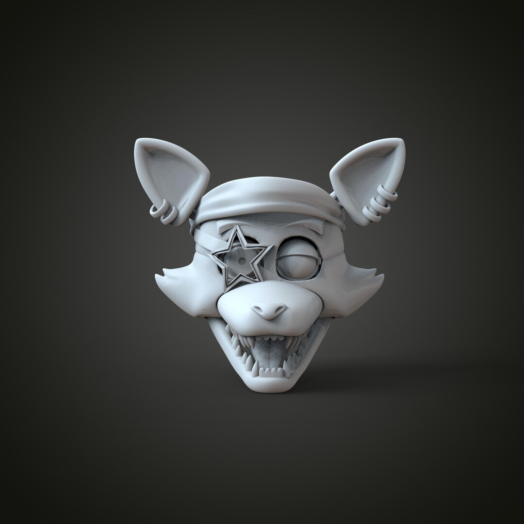 Glamrock Foxy Accurate Head Wearable 3D Model STL - Etsy