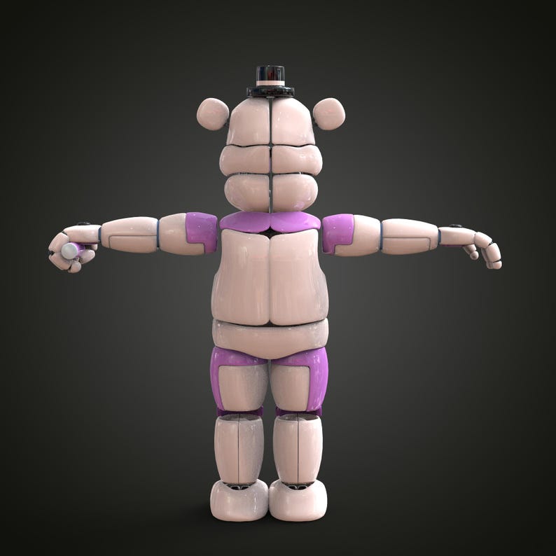 Funtime Freddy SL Accurate Full Body Wearable Parts With Helmet 3D ...