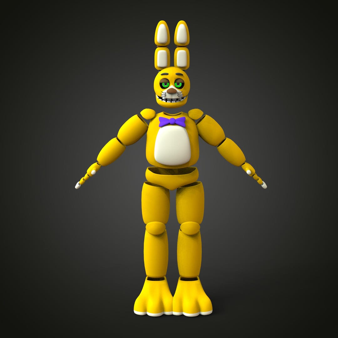 Springtrap Full Model Springtrap Custom Full Body Wearable Body With Head 3D Model STL - Etsy
