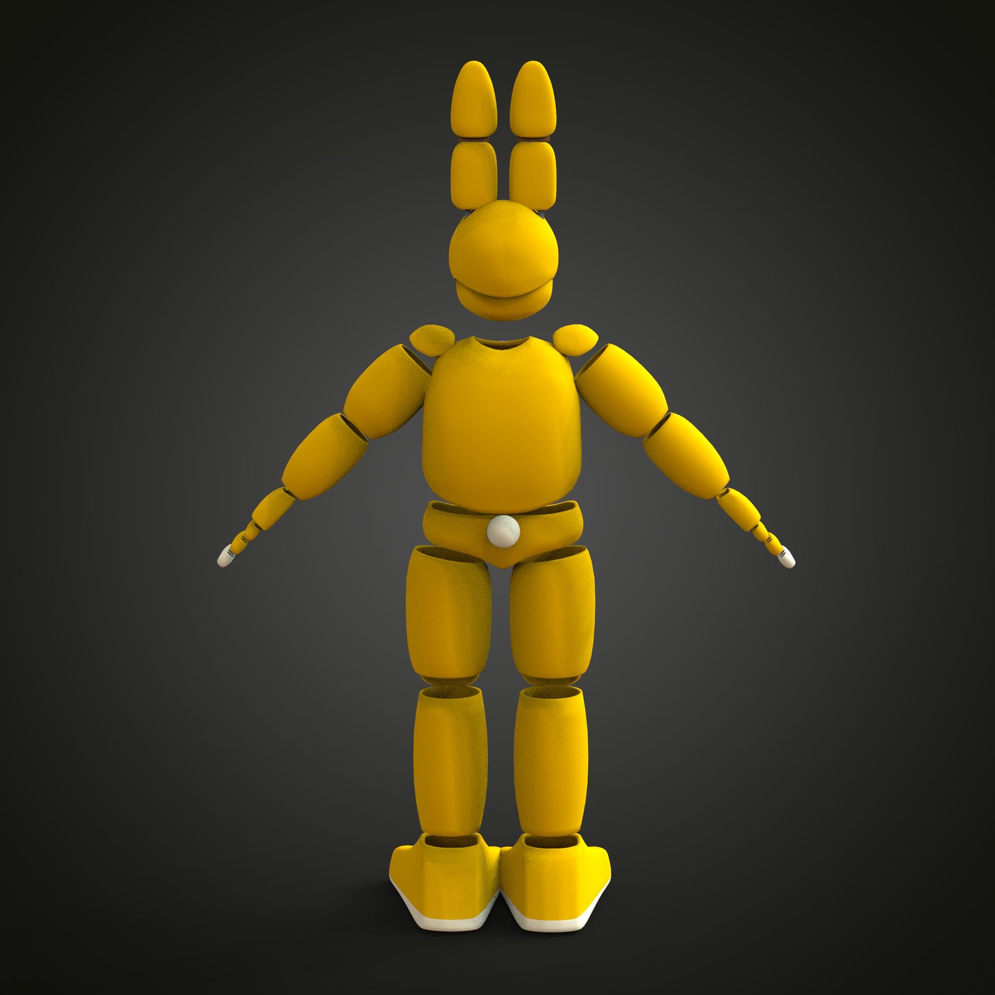 Springtrap Custom Full Body Wearable Body With Head 3D Model STL - Etsy