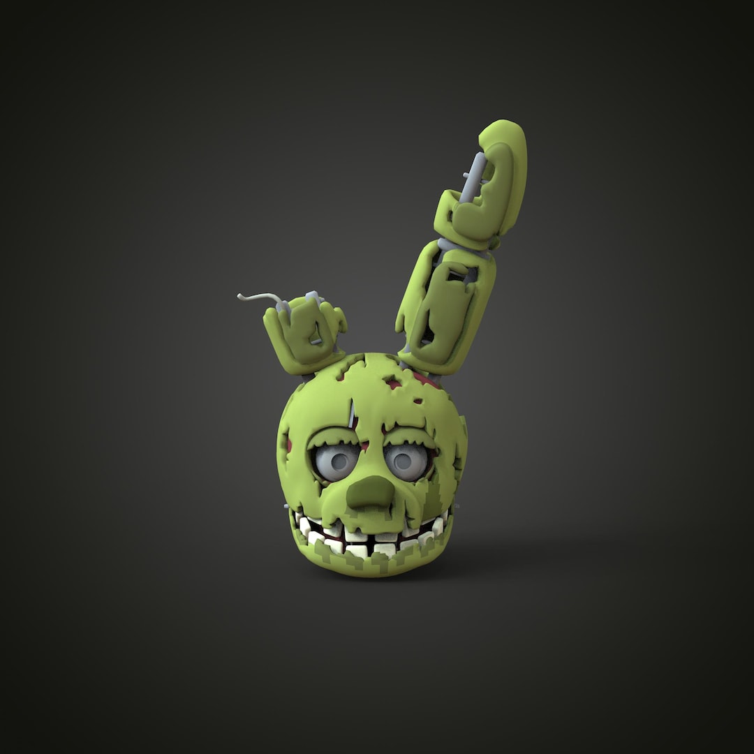 Springtrap Withered FNAF 3 Wearable Head 3D Model STL - Etsy