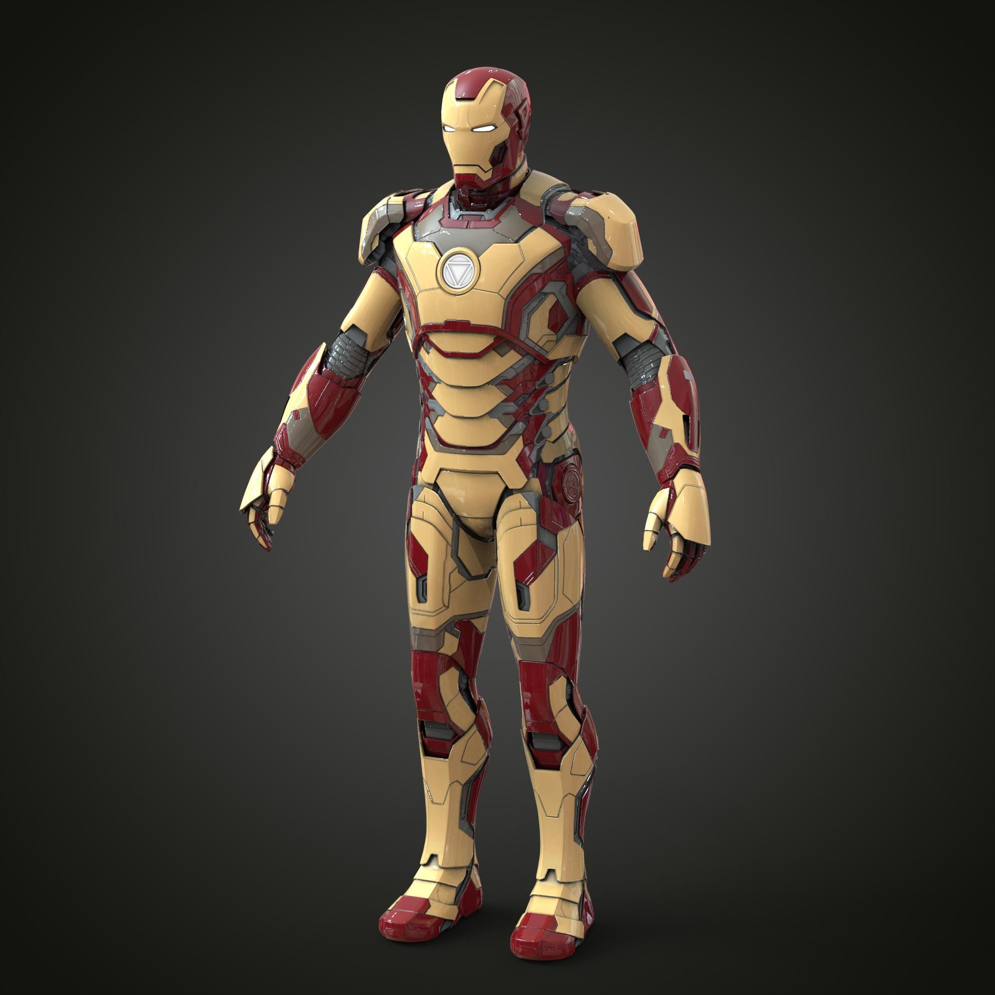 Irman R Irman Mark 42 (XLII) Accurate Full Body Wearable Armor With Helmet 3D ...