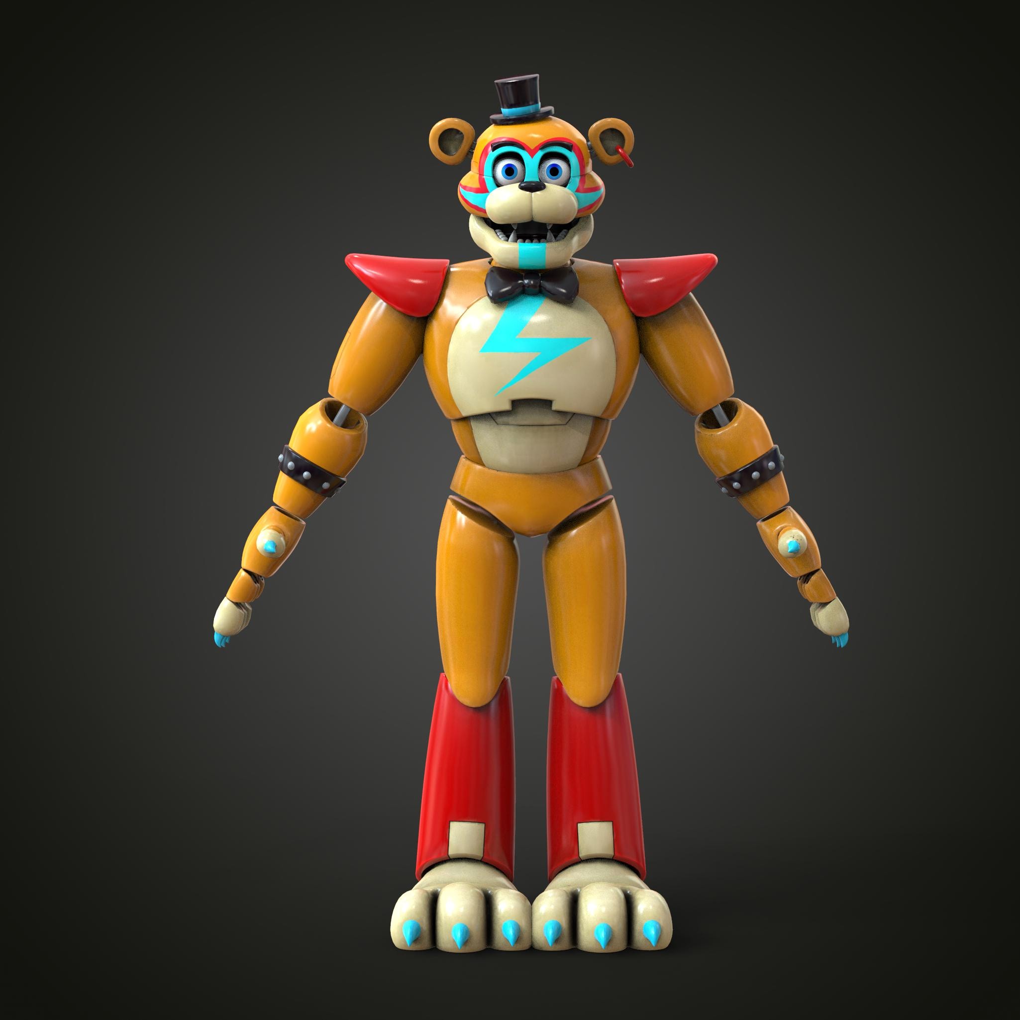 Glamrock Freddy Security Break Custom Full Body With Head Wearable