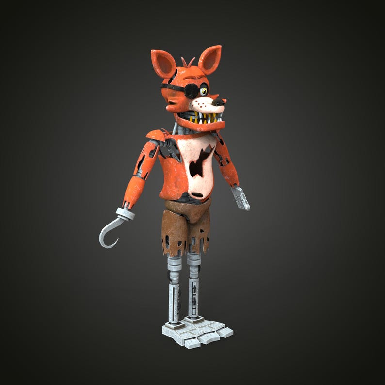 Foxy 1 Custom Full Body Wearable With Head Wearable 3D Model STL - Etsy