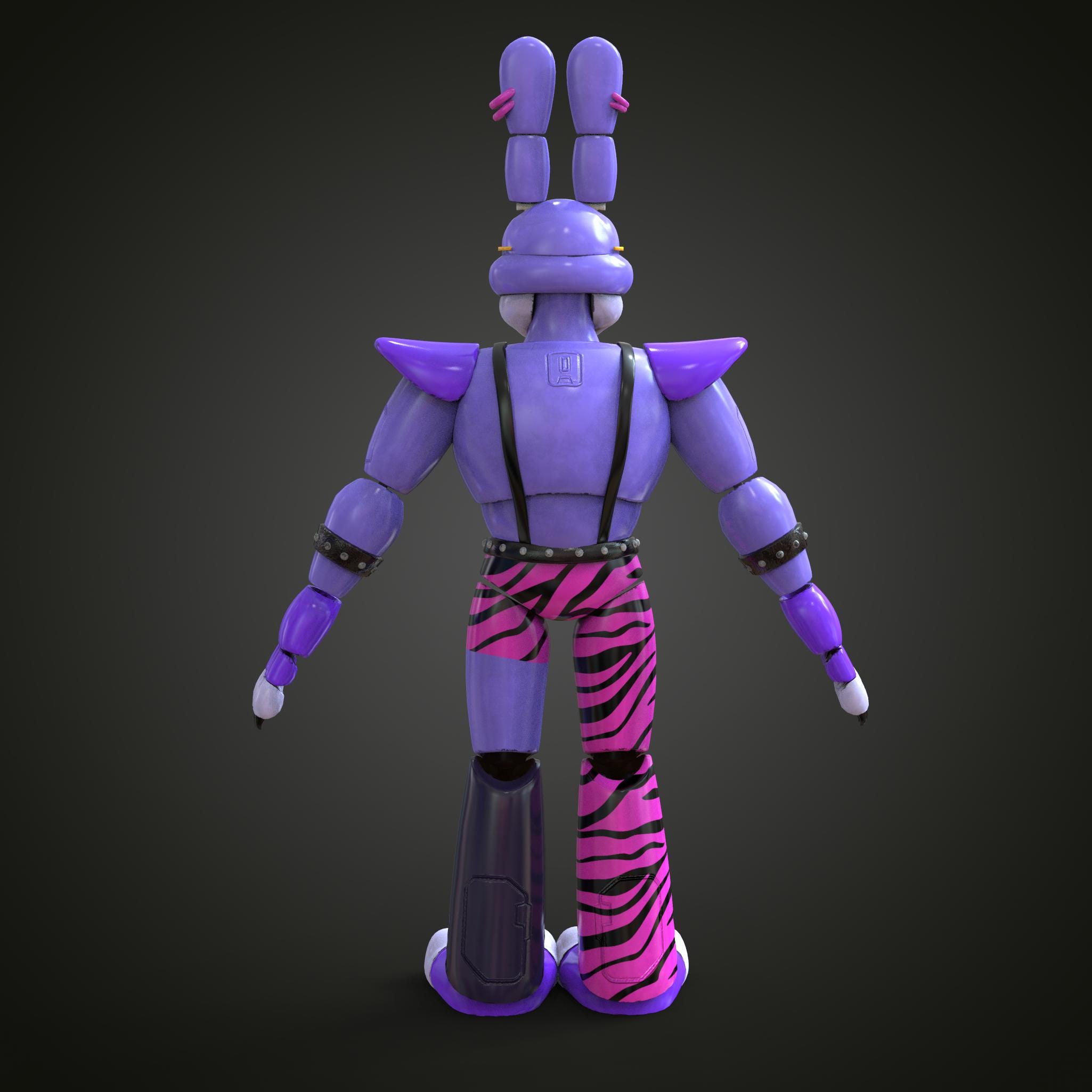 Glamrock Bonnie Security Break Custom Full Body With Head Wearable 3D ...