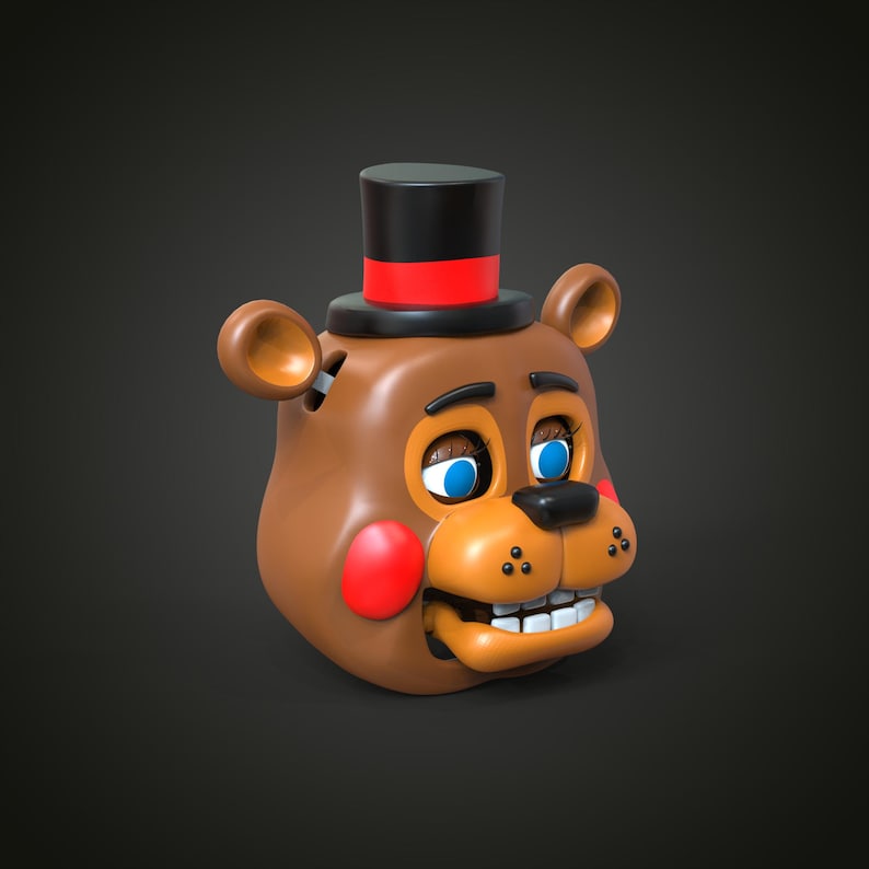 Toy Freddy Bear FNAF 2 Movie Custom Head Wearable 3D Model STL - Etsy