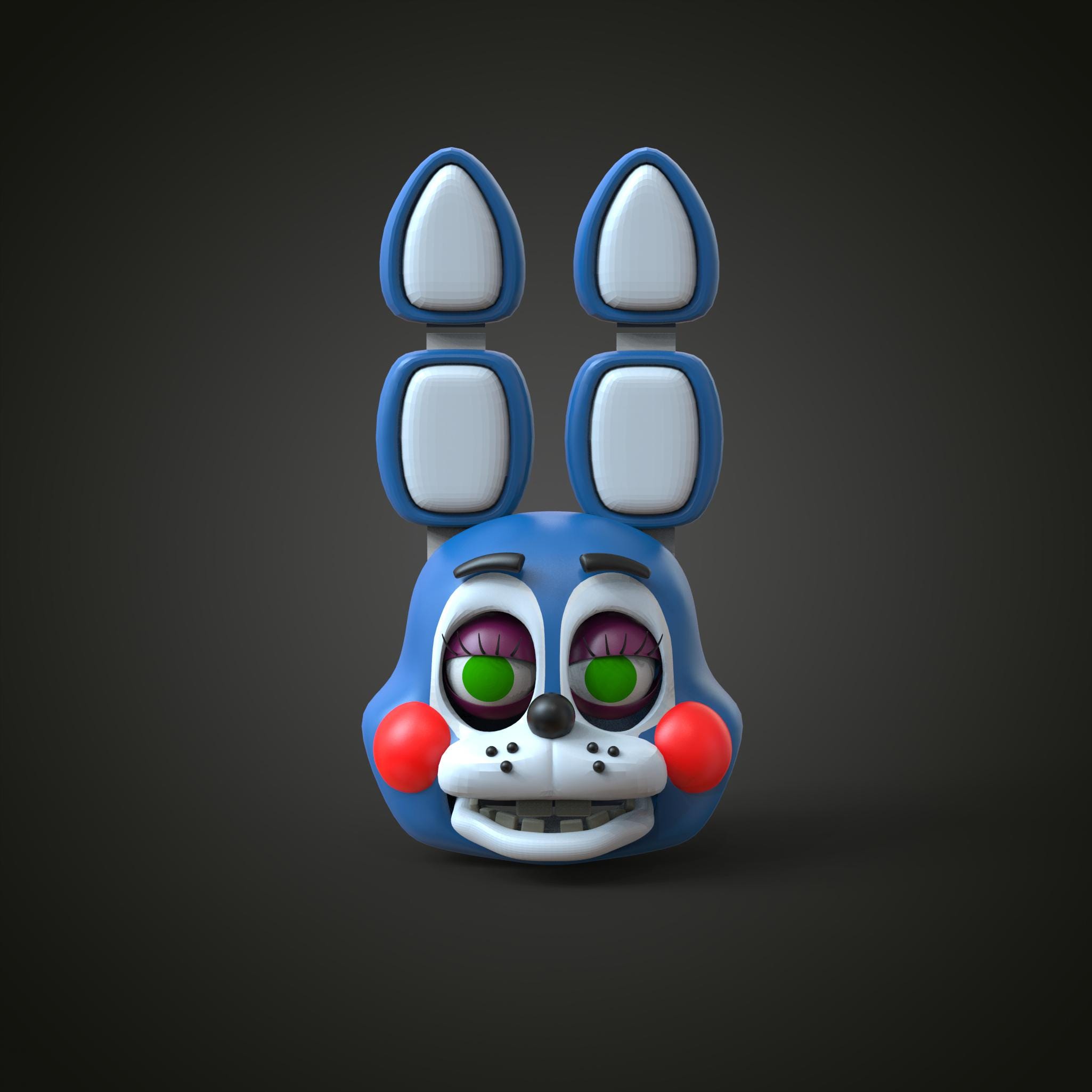 Toy Bonnie FNAF 2 Movie Custom Full Head Wearable 3D Model STL - Etsy