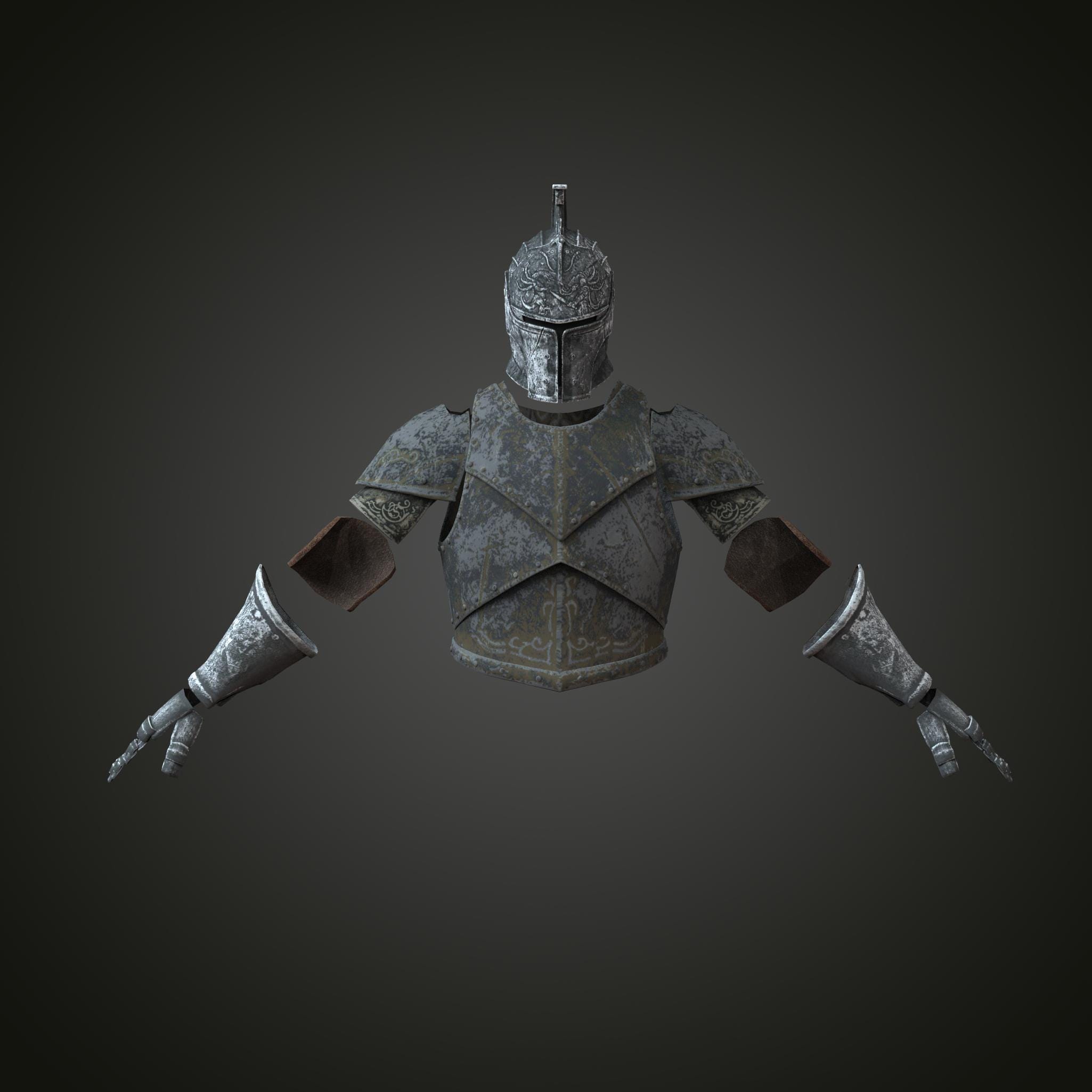 Dark Souls Faraam Accurate Armor With Helmet 3D Model STL - Etsy
