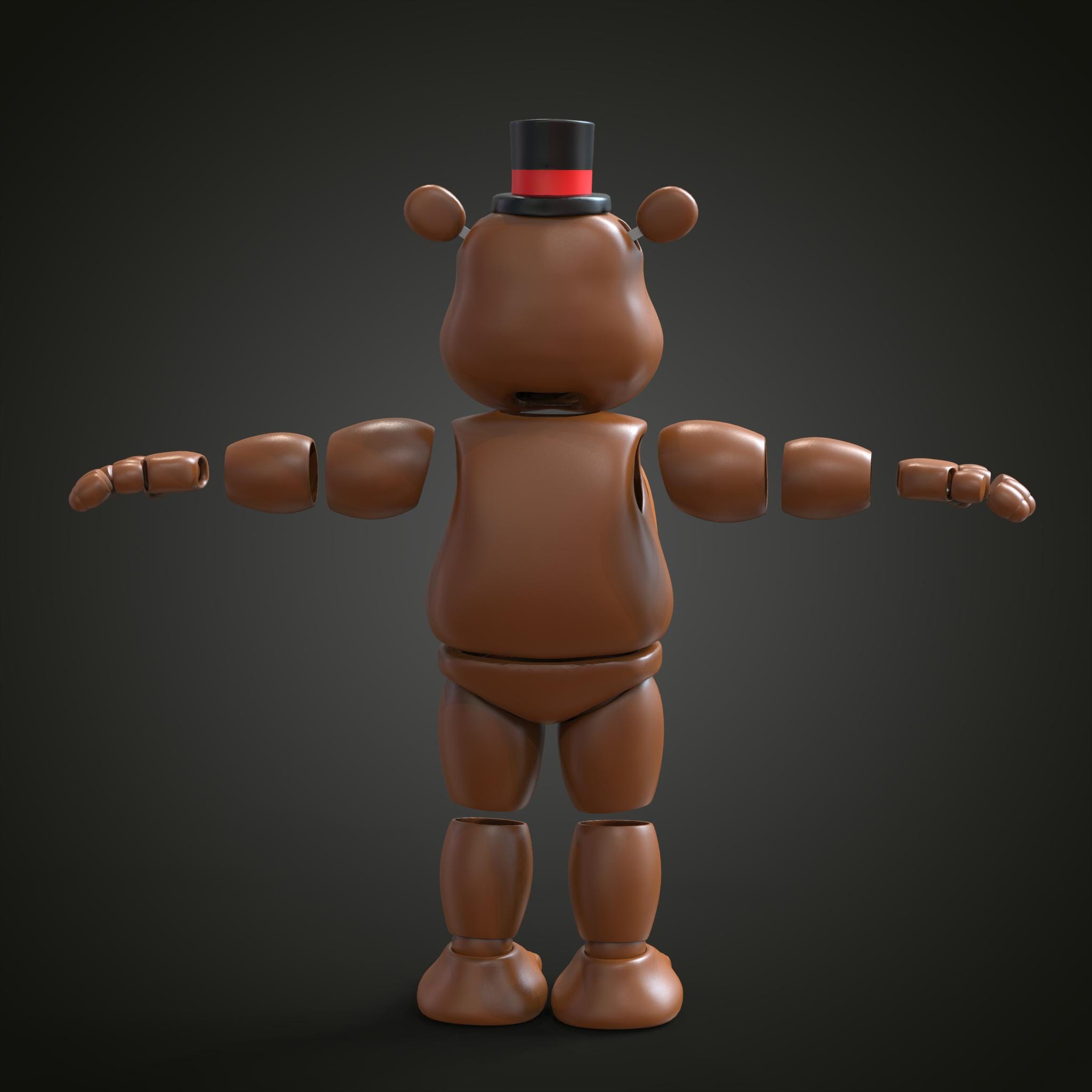 Toy Freddy Bear FNAF 2 Movie Custom Full Body Wearable With Head ...