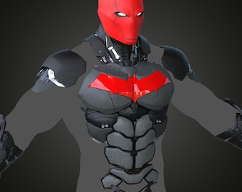 RedHood Rebirth Benutzerdefinierte voll tragbare Rüstung mit Helm 3D Modell STL
