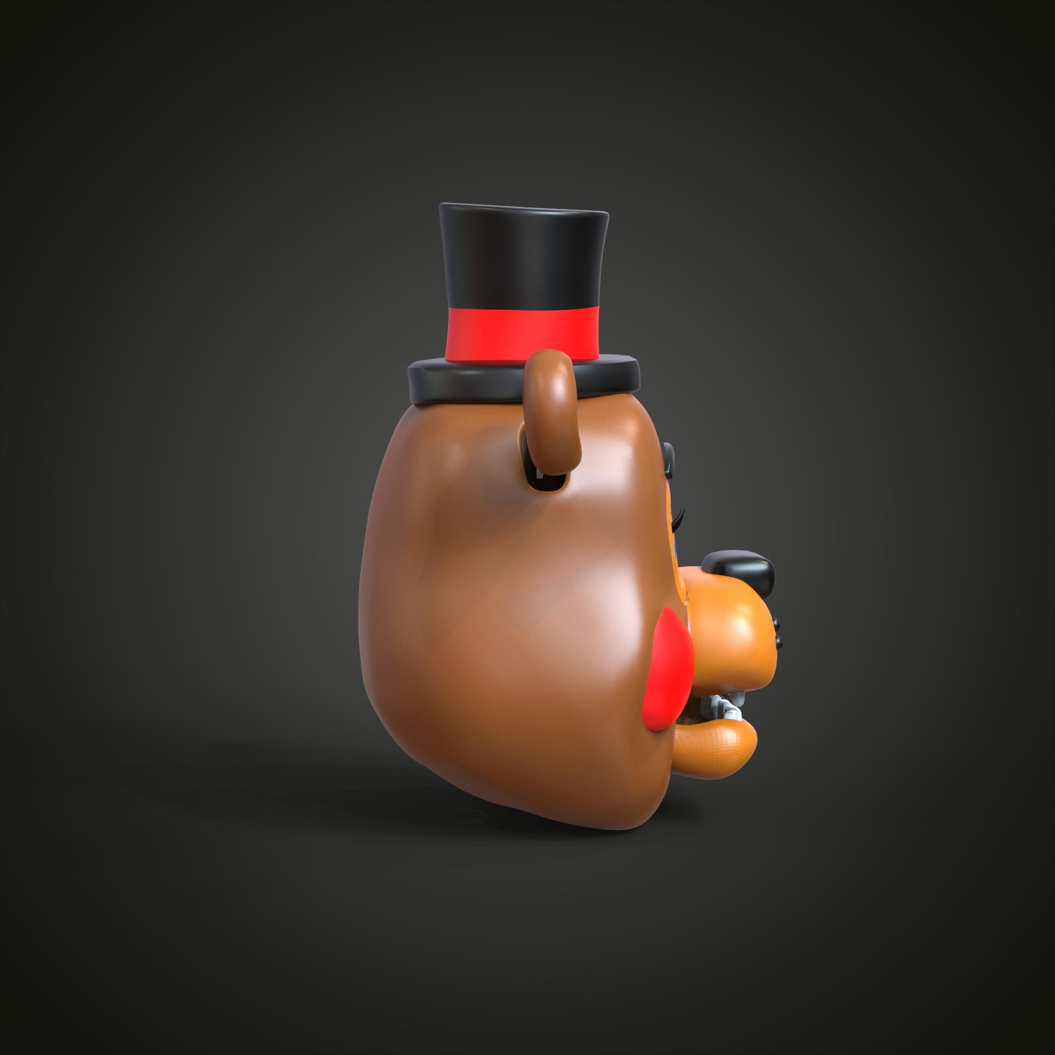 Toy Freddy Bear FNAF 2 Movie Custom Head Wearable 3D Model STL - Etsy