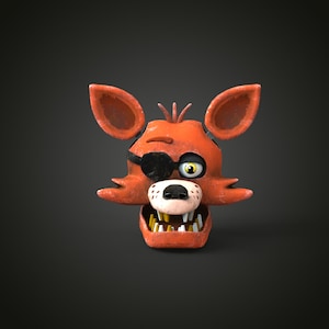 Foxy 1 Anpassad Helhuvad Bärbar 3D-modell STL