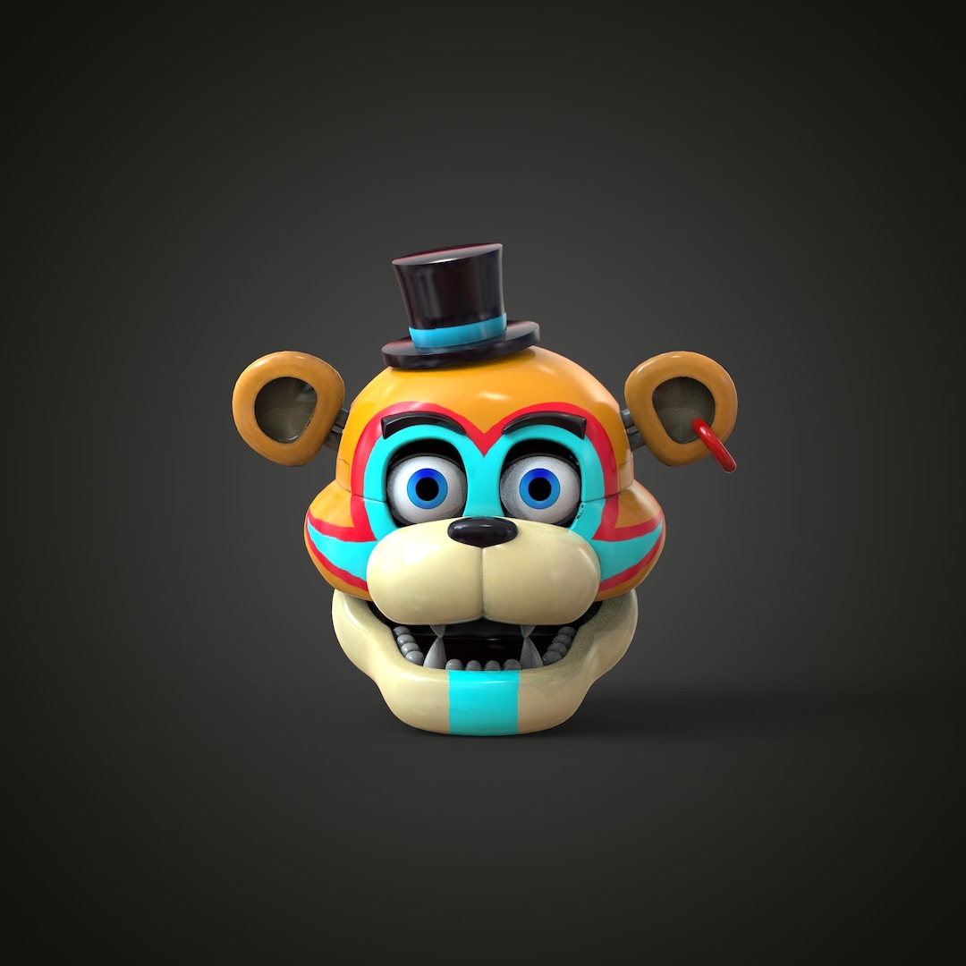 Glamrock Freddy Security Break Custom Head Wearable 3D Model STL - Etsy