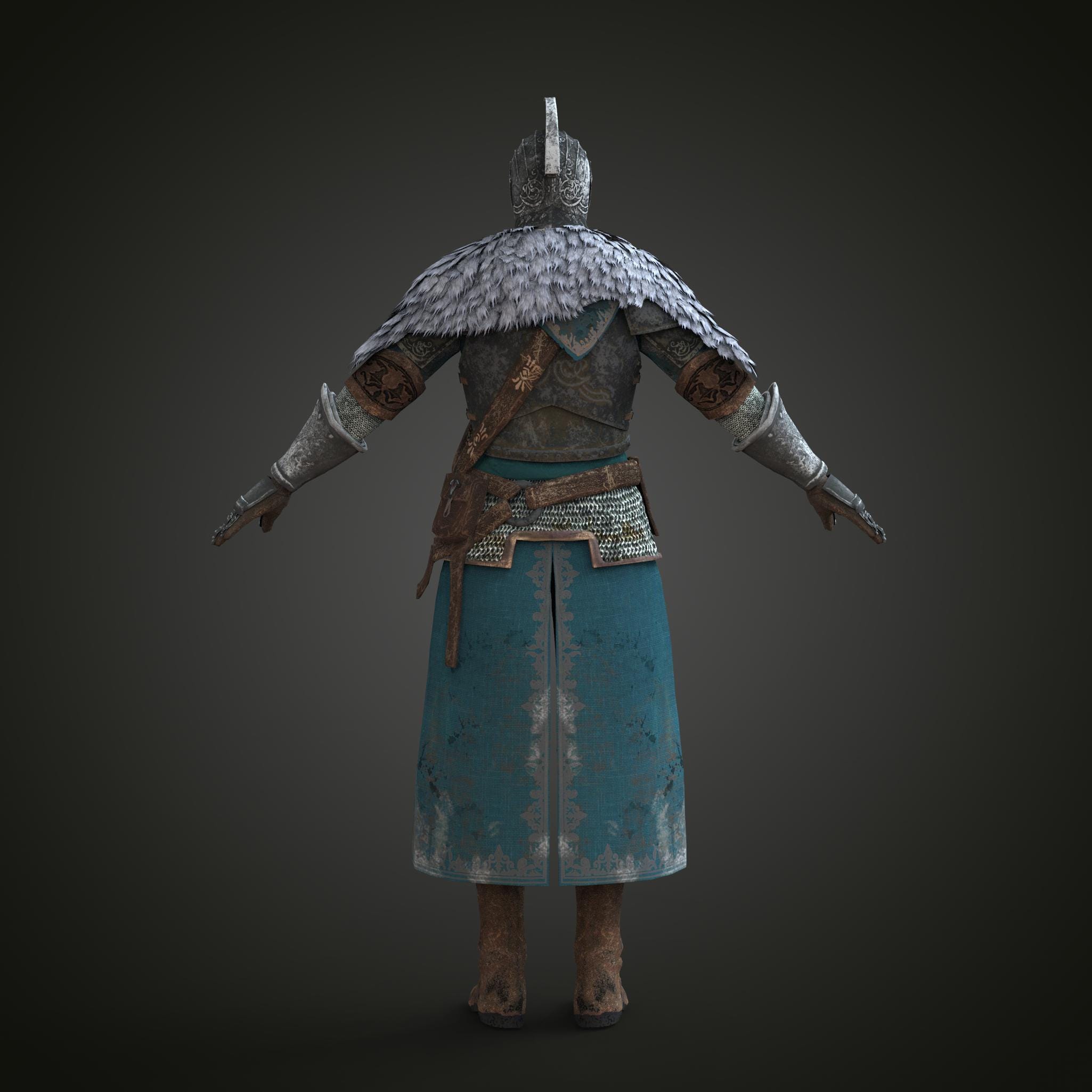 Dark Souls Faraam Accurate Armor With Helmet 3D Model STL - Etsy