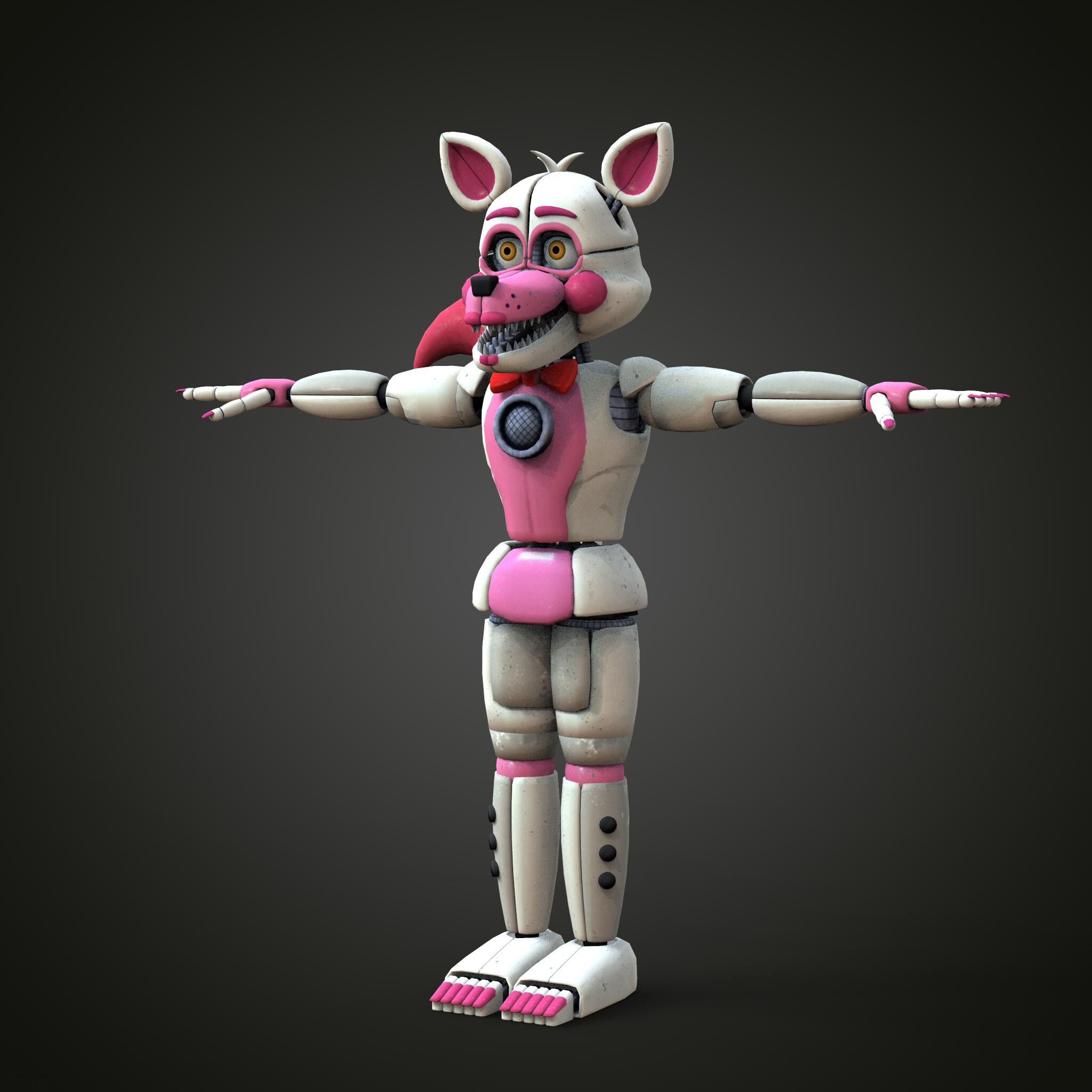 Funtime Foxy SL Furry Accurate Full Body Wearable Parts With Helmet 3D ...