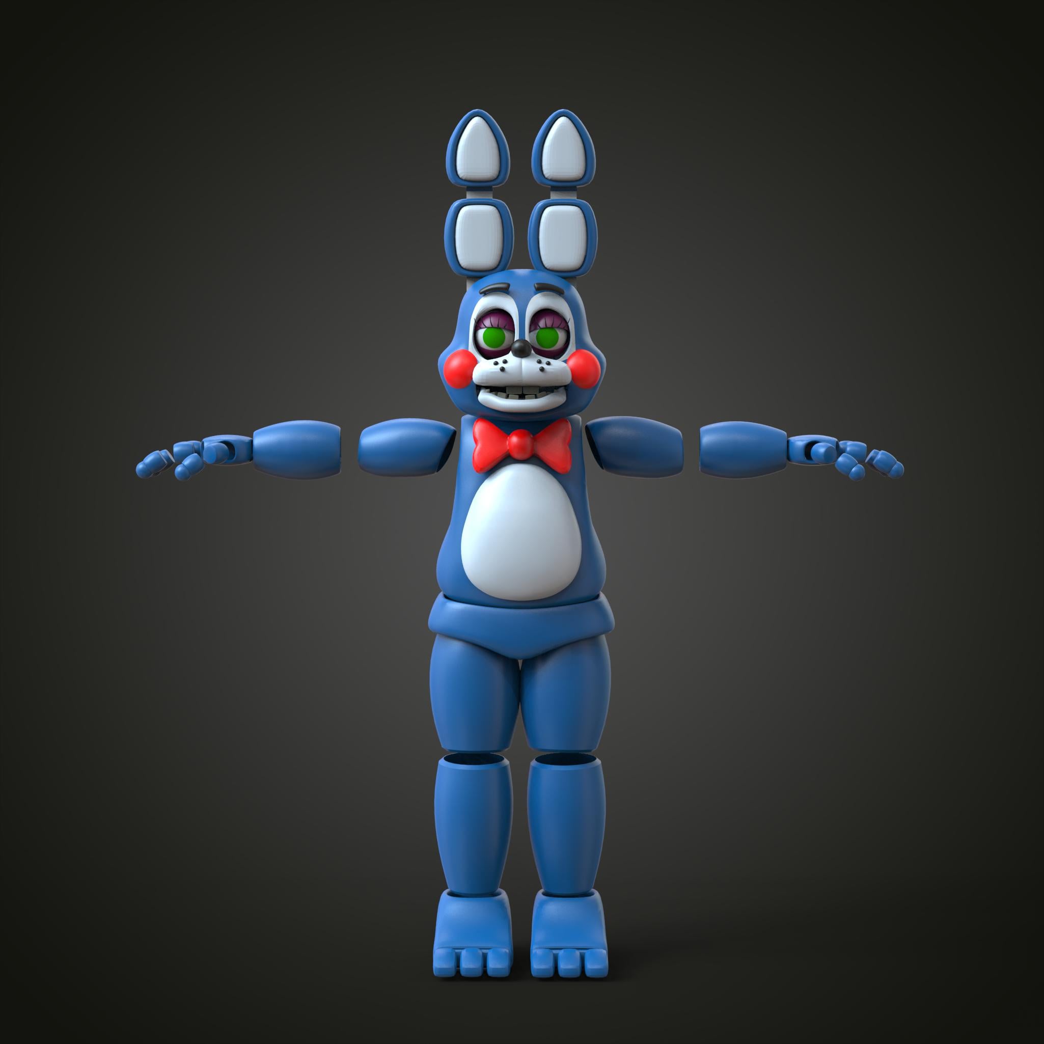 Toy Bonnie FNAF 2 Movie Custom Full Body With Head Wearable 3D Model ...