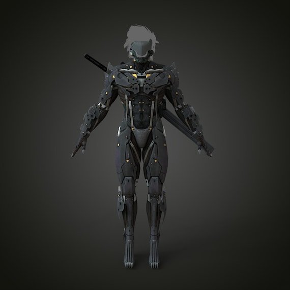 Raiden MGS2 Accurate Full Body Wearable Armor with Mask and Sword 3D Model STL