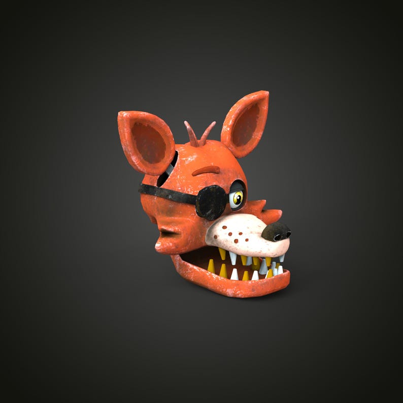 Foxy 1 Custom Full Head Wearable 3D Model STL - Etsy