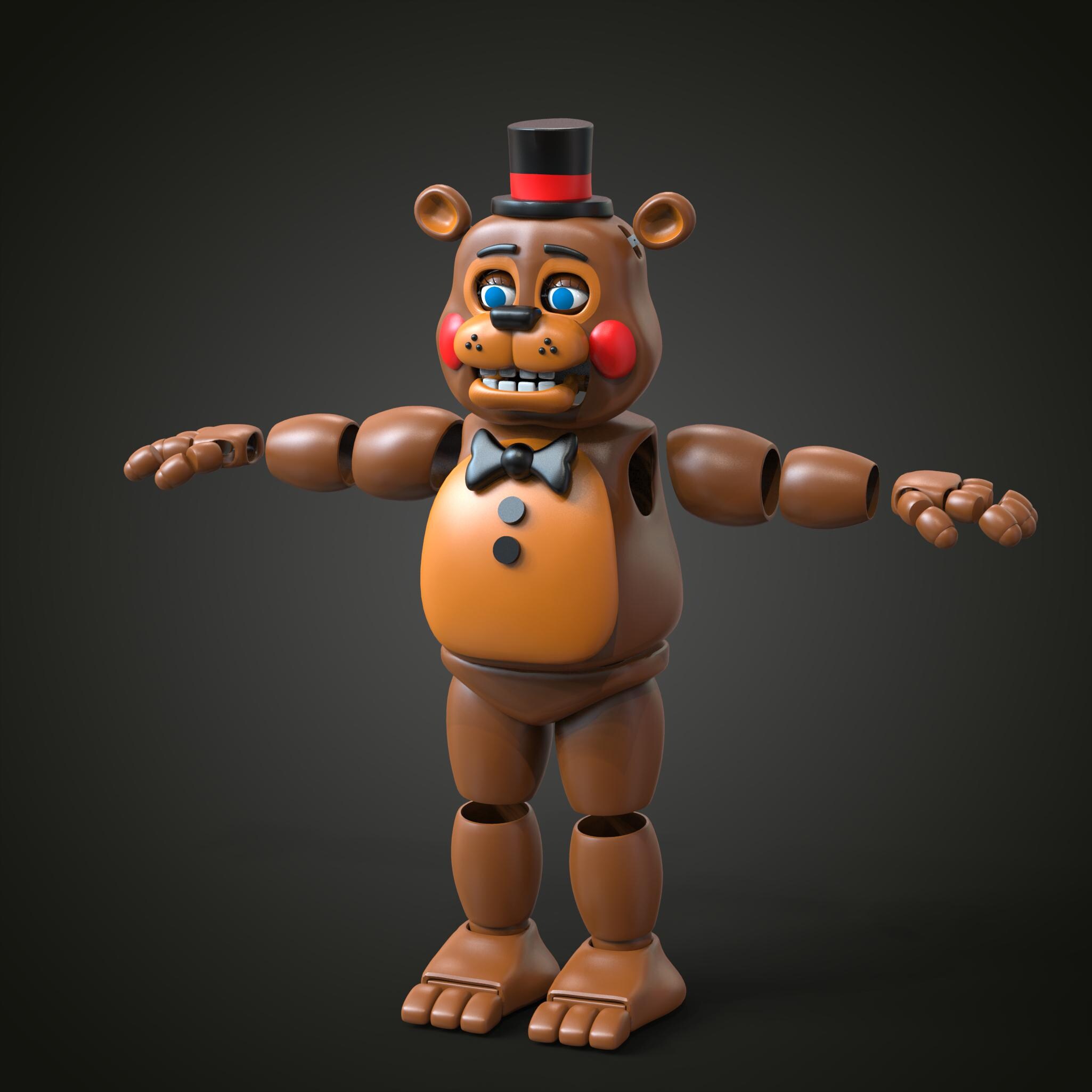 Toy Freddy Bear FNAF 2 Movie Custom Full Body Wearable With Head ...