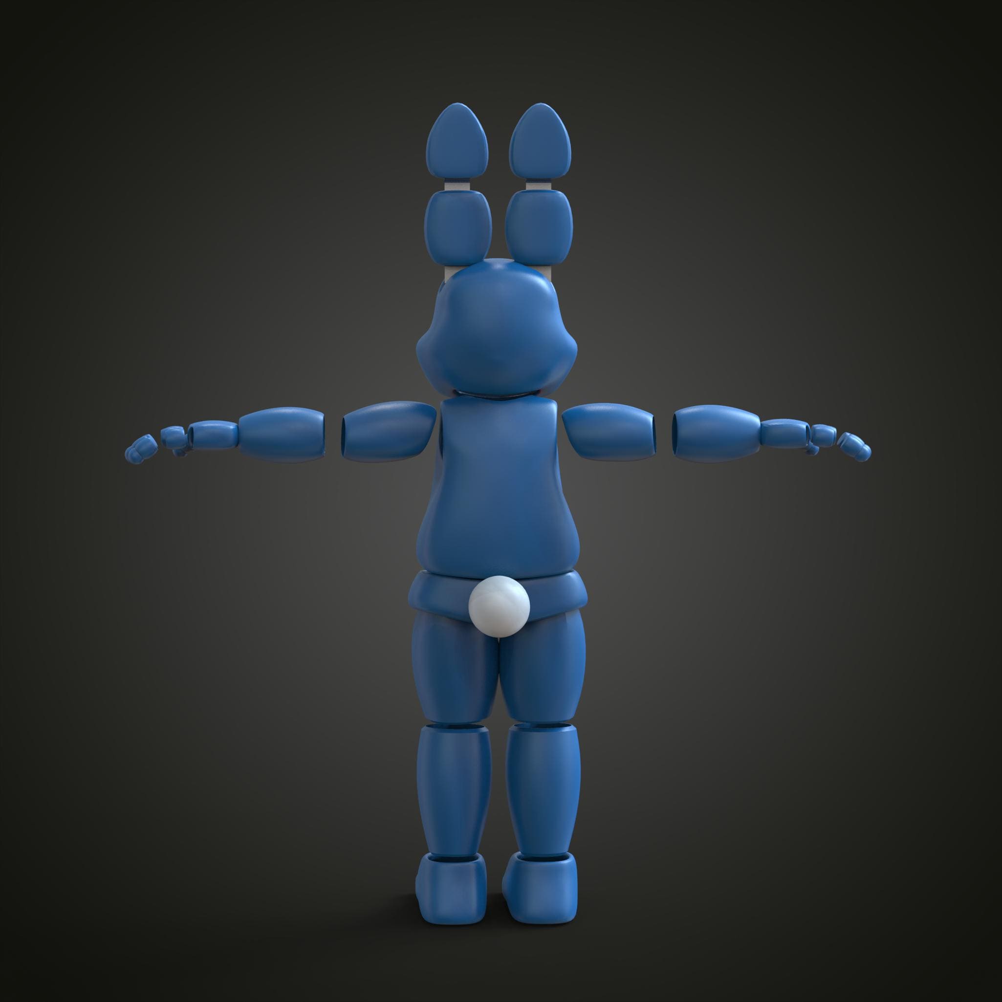 Toy Bonnie FNAF 2 Movie Custom Full Body With Head Wearable 3D Model ...