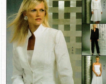 McCall's Non-Stop Wardrobe Pattern M5008 - Misses/Miss Petite Lined Jacket and Top, Skirt and Pants