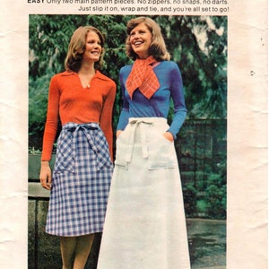 Butterick Pattern 4025 Vintage 1970s Misses Wrap-and-go - Etsy