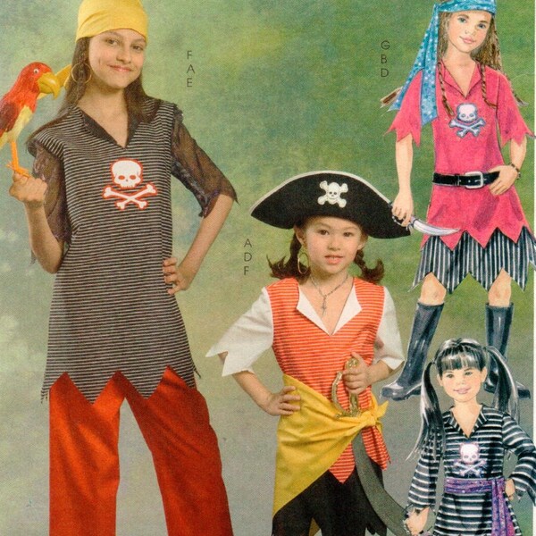 Girls Pirate Costume Pattern Etsy