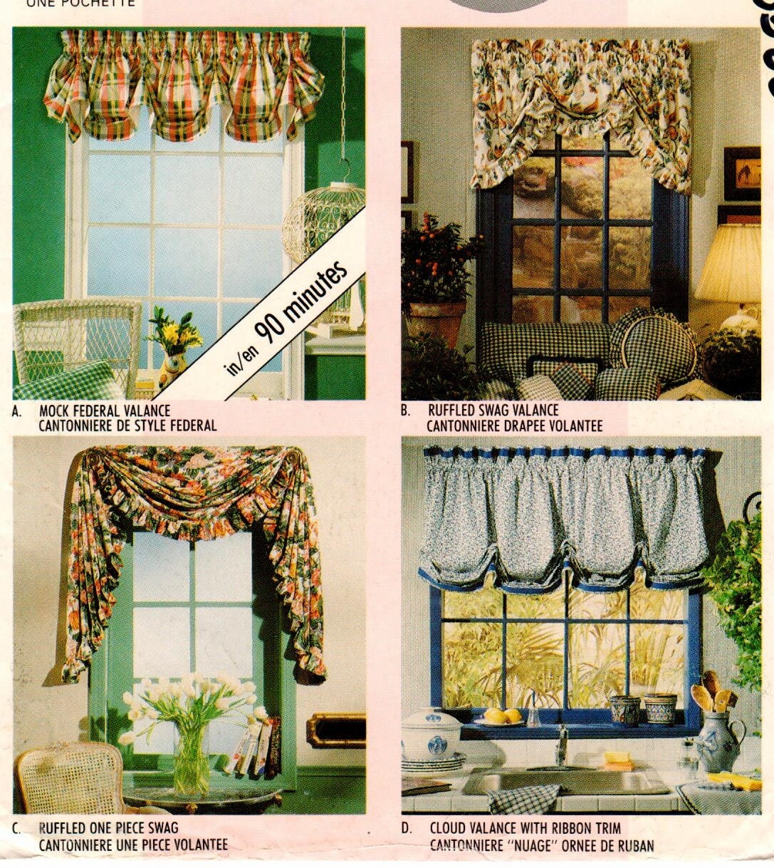 Mccall S Pattern 6 Vintage Uncut Window Treatments Etsy