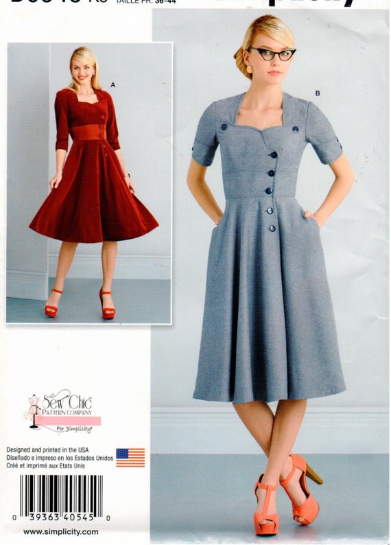 Simplicity Pattern D0545 Uncut Misses Double-breasted | Etsy