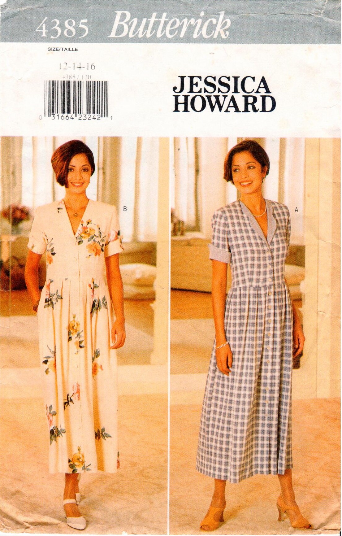 4385 UNCUT Vintage Butterick Sewing Pattern Misses JESSICA HOWARD Dress FF 4385 UNCUT Vintage Butterick Sewing Pattern Misses JESSICA HOWARD Dress FF