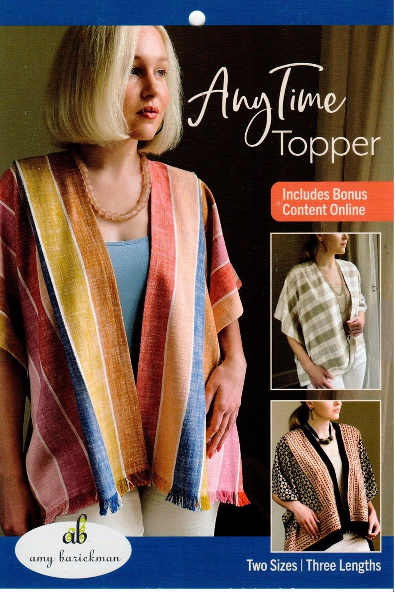 Anytime Topper Pattern Amy Barickman ABP102 Wrap Shrug Etsy