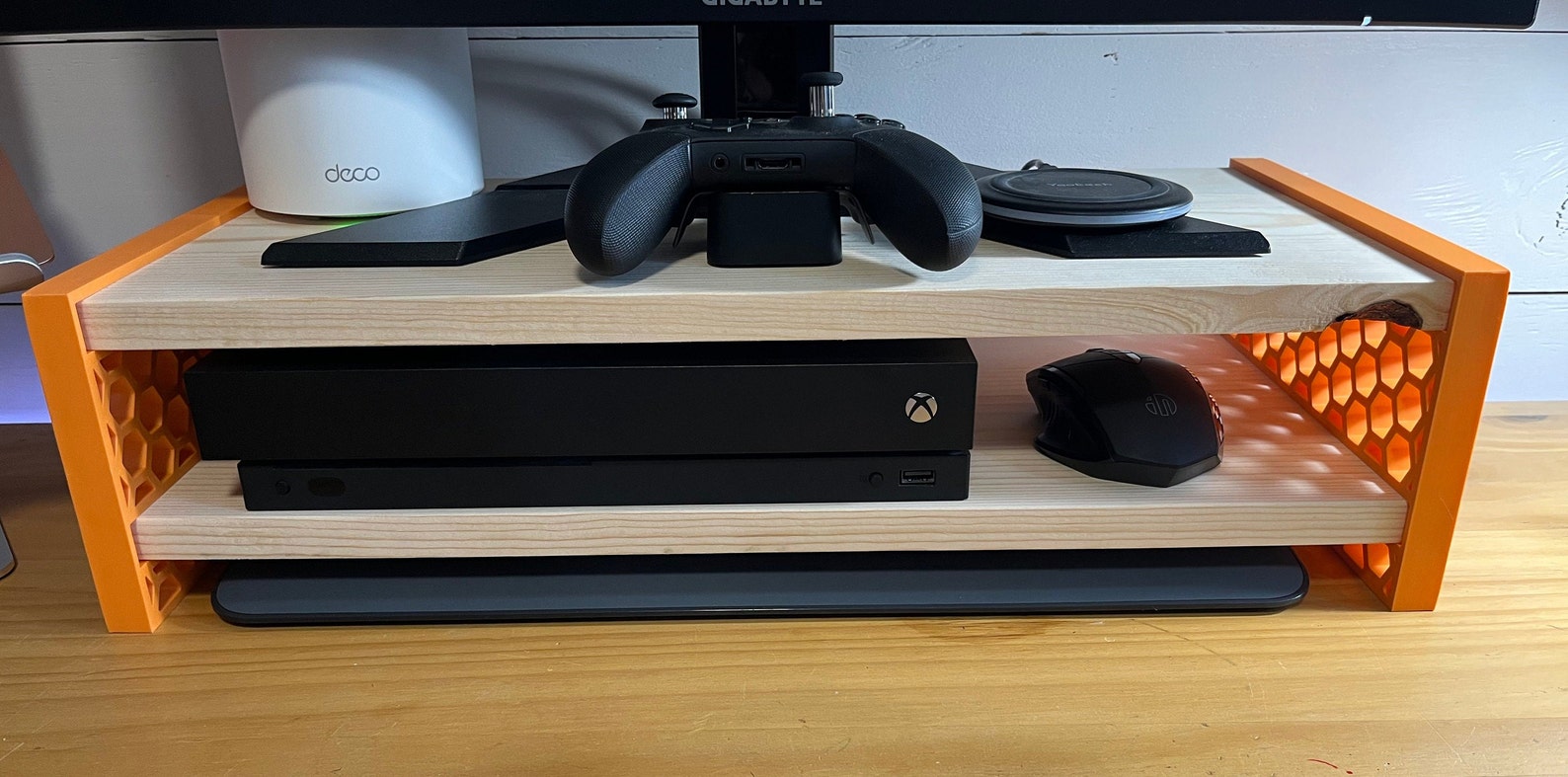 Monitor Stand Monitor Riser 3D Printed Dual Shelf Stand Display Laptop ...