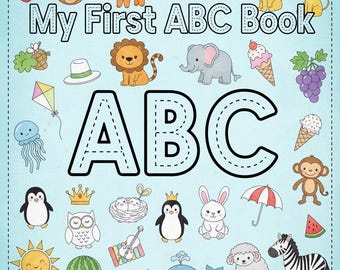 My Little ABC Printable | Kids Alphabet Flashcards | Nursery Wall Art | Preschool Learning | Digital Download