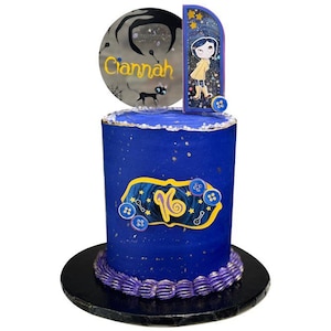 Coraline Cake Topper, Coraline Birthday Party, Coraline Birthday Decor, Coraline Birthday, Coraline personalized, Coraline Party, Coraline