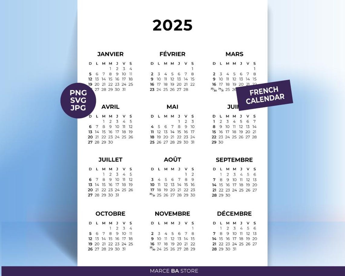 PRINTABLE 2025 CALENDAR visual data 8
