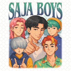 Saja Boys Kpop Demon Hunters Png, Girl Dinner Jinu Saja Boys Hunter Bootleg Fan Png, Kpop Demon Hunters Tiger Png, Demon Hunters Png
